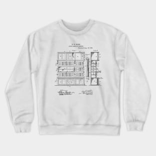 Store Casing Vintage Patent Hand Drawing Crewneck Sweatshirt